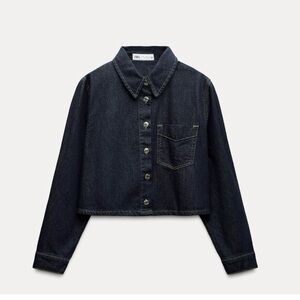 Zara TRF denim shirt jacket Z1975
